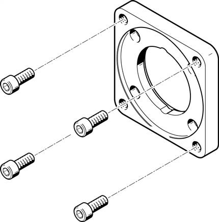 FESTO EAMF-A-62A-100A (558026) Motorflansch