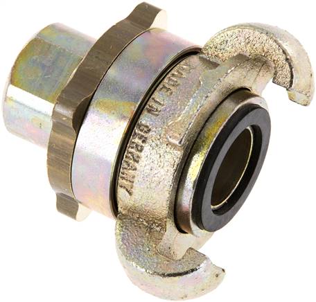 Sicherheits-Kompressorkuppl. G 3/8"(IG), Temperguss verzinkt