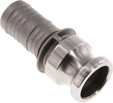 Kamlock-Stecker (E) 32 (1-1/4")mm Schlauch, Edelstahl (1.4408)