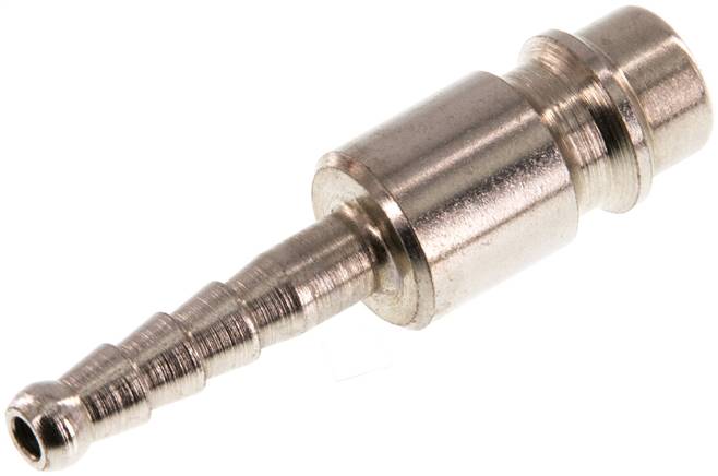 Kupplungsstecker (NW7,2) 4mm Schlauch, Stahl gehärtet & verzinkt