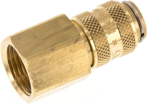 Schnellkupplung (NW5) G 3/8"(IG), Messing, für Stecker beidseitig absperrend