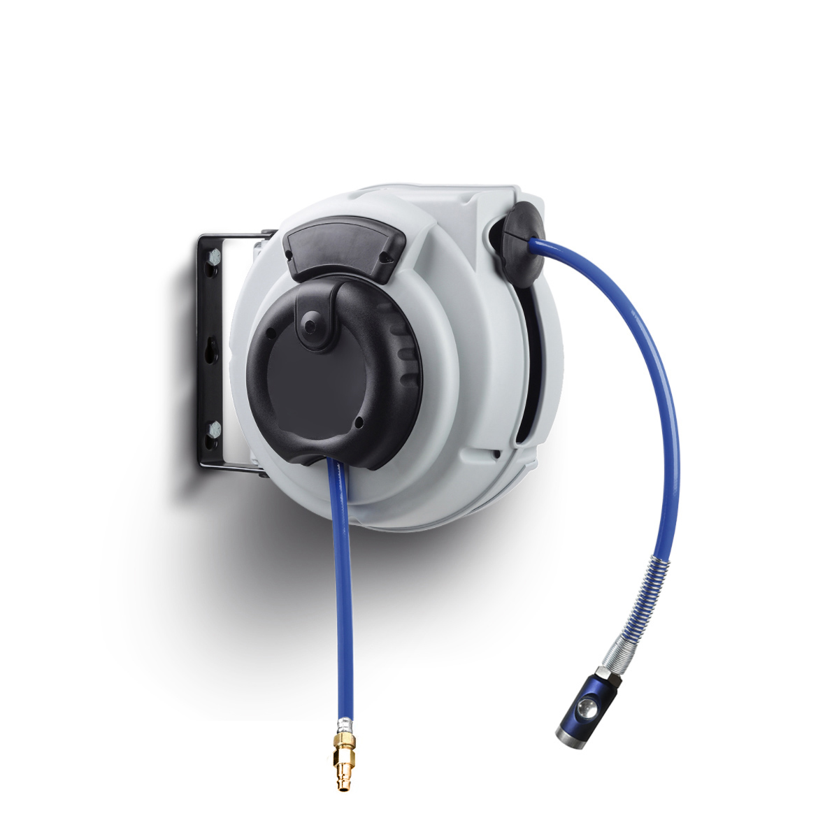 FAIRAIR Industrie-Schlauchlaufroller PU 8x12 mm, 9 m, SR-PU-0809, mit SSK und Nippel, FA50001