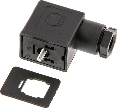 Stecker Größe 1B (DIN/EN-B), schwarz ST 01 B