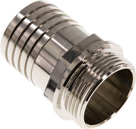 Gewindetülle G 1-1/4"-38 (1-1/2")mm, Messing vernickelt