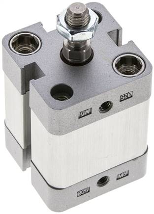 ISO 21287-Zylinder, doppeltw., Kolben 25mm, Hub 15mm, Kolbenstange AG