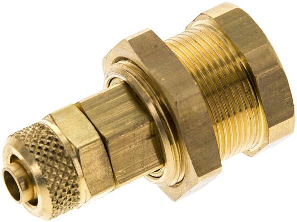 Abreiß- Schnellkupplung (NW5) 8x6mm Schlauch, Messing, für Stecker beidseitig absperrend