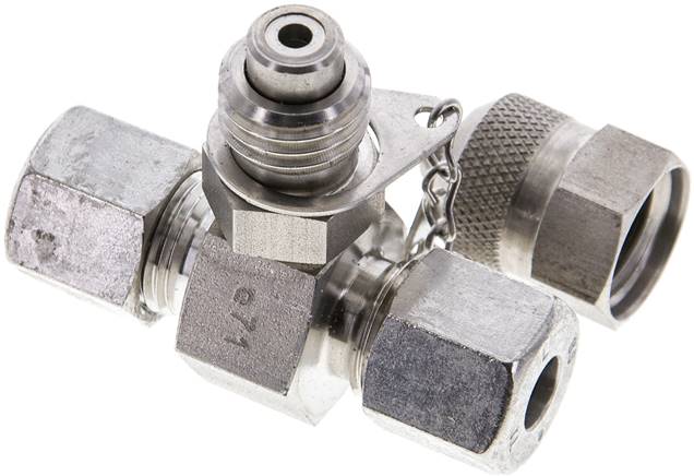 Messanschluss M16x2, 8 S (M16x1,5)-HD-Verschraubung, 1.4571