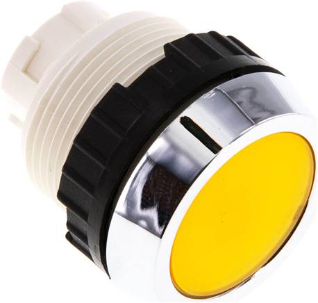 Betätigeraufsatz 30mm, Drucktaster (gelb)