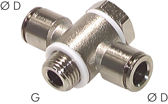 T-Steckanschluss, Hohlschrau. G 3/8"-12mm, Baureihe CV