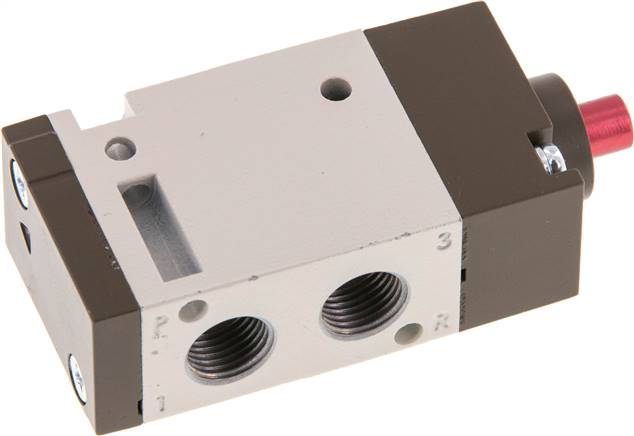 3/2-Wege Pneumatikventil, G 1/8" (Pilot M5), Federrückstellung (NC)