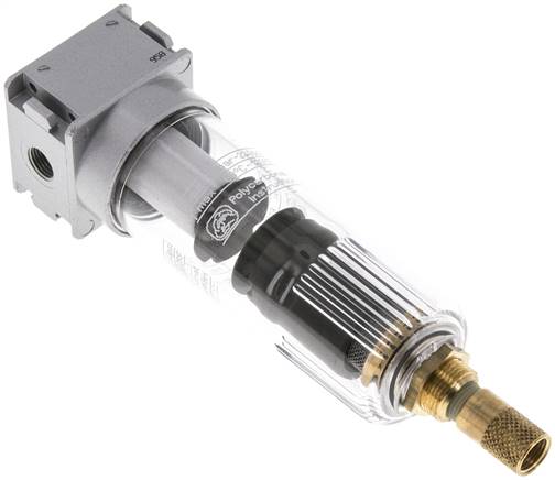 MULTIFIX Filter, G 1/8", Baur. 0, Kunststoffbehälter, Kondensatablass automatisch