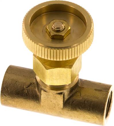 Nadel-Absperrventil, Messing, G 1/8" (IG), -0,95 bis 15bar