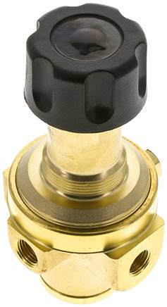 Druckregler, Messing, G 1/4", 0,1 - 1,5bar (nicht rücksteuerbar)