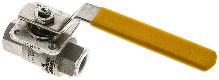 Edelstahl-Kugelhahn, Rp 3/8", -0,9 bis 20bar, für Sauerstoff (Industrie)