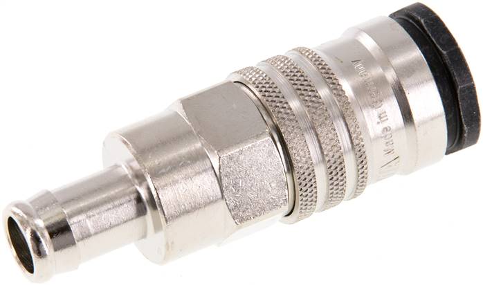 Schnellkupplung (NW10) 13 (1/2")mm Schlauch, Messing / Stahl