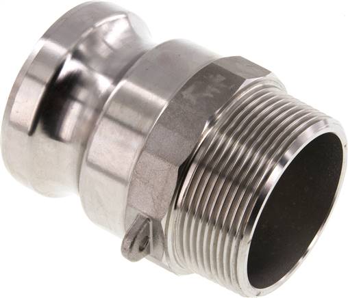 Kamlock-Stecker (F) R 2"(AG), Edelstahl (1.4408)