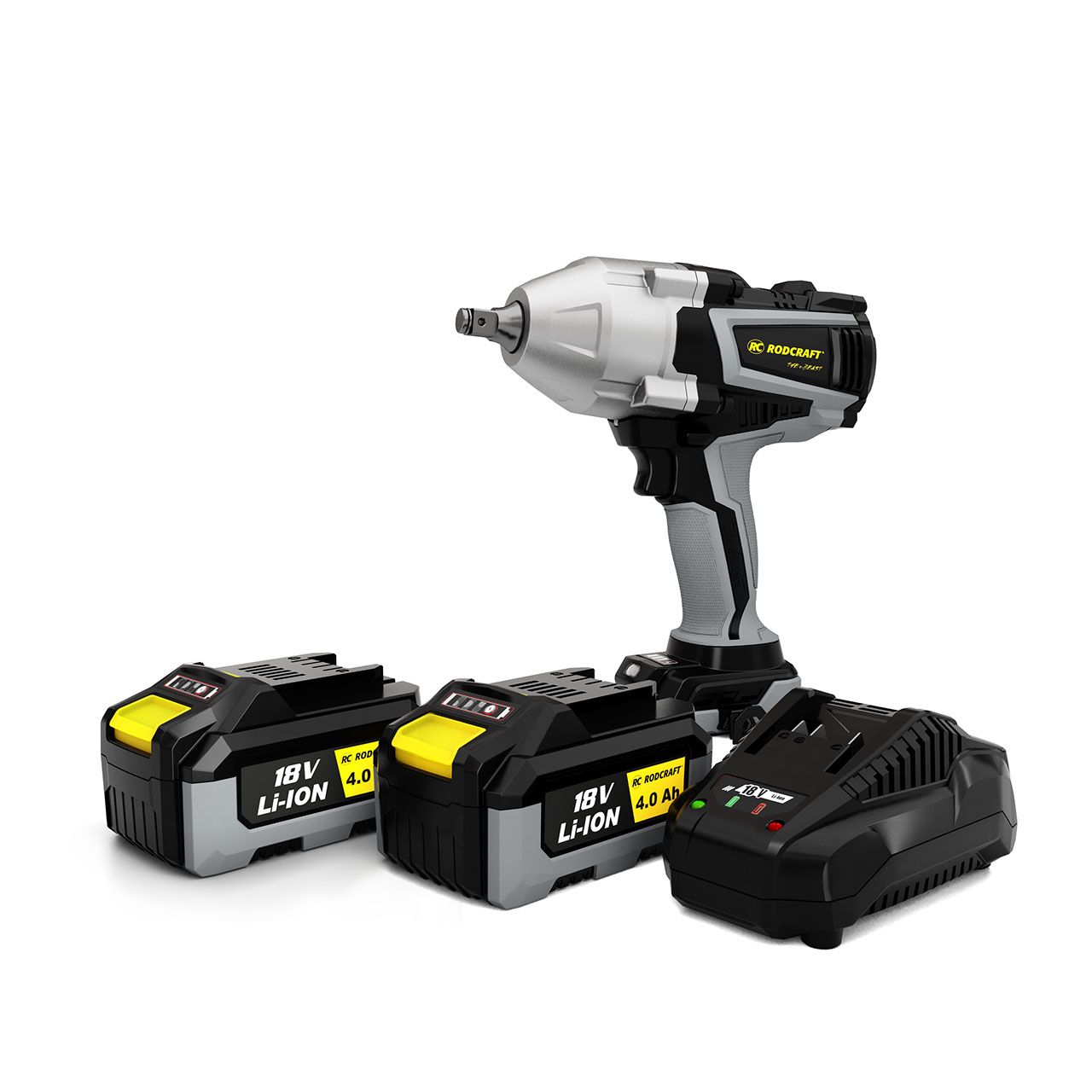 AKTION Reifenwechsel Set: Rodcraft Schlagschrauber  "eBeast" + BOSCH EasyPump + AGRE 1/2"-Steckschlüssel-Set + KS Tools Drehmomentschlüssel G1/2"