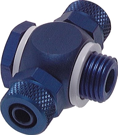 T-Verschraubung G 1/2"-17,6x13mm, Aluminium, Hohlschraube