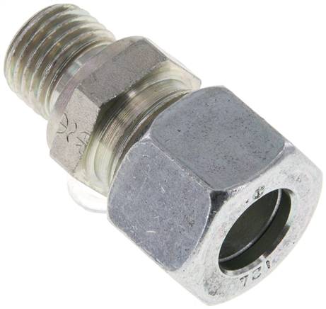 Gerade Schneidringverschr. M 14x1,5-12 L (M18x1,5), Stahl verzinkt