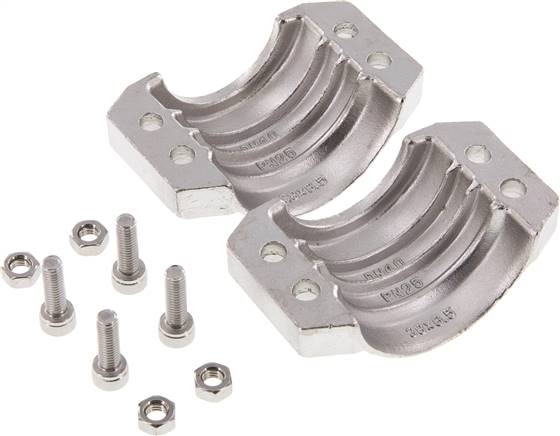 Klemmschalen 50 - 52mm, 1.4401, EN14420-3 (DIN2817)