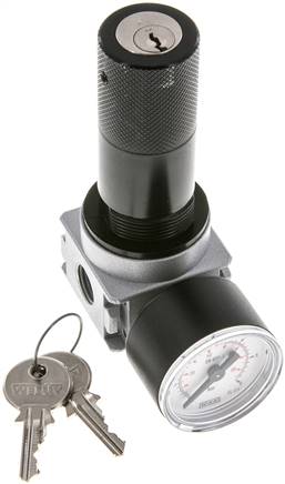 MULTIFIX Druckregler, abschließbar, Reihenmont. G 1/4", 0,1 - 3bar, Multifix 0, BG 0