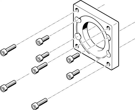 FESTO EAMF-A-62B-87A (560696) Motorflansch