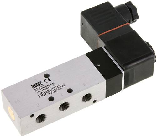 5/2-Wege Magnetventil, G 1/8", Luftfeder, 24 V= (ATEX), NW 6, Versorgung aus eigensicheren Stromkreisen