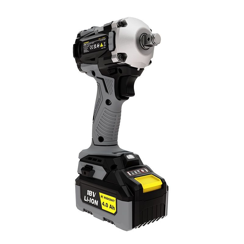 Rodcraft Akku-Schlagschrauber Vierkant 1/2"  "Mini eBeast", inkl. 2x 4Ah Akku, Ladegerät  und Softtasche RC9067K4