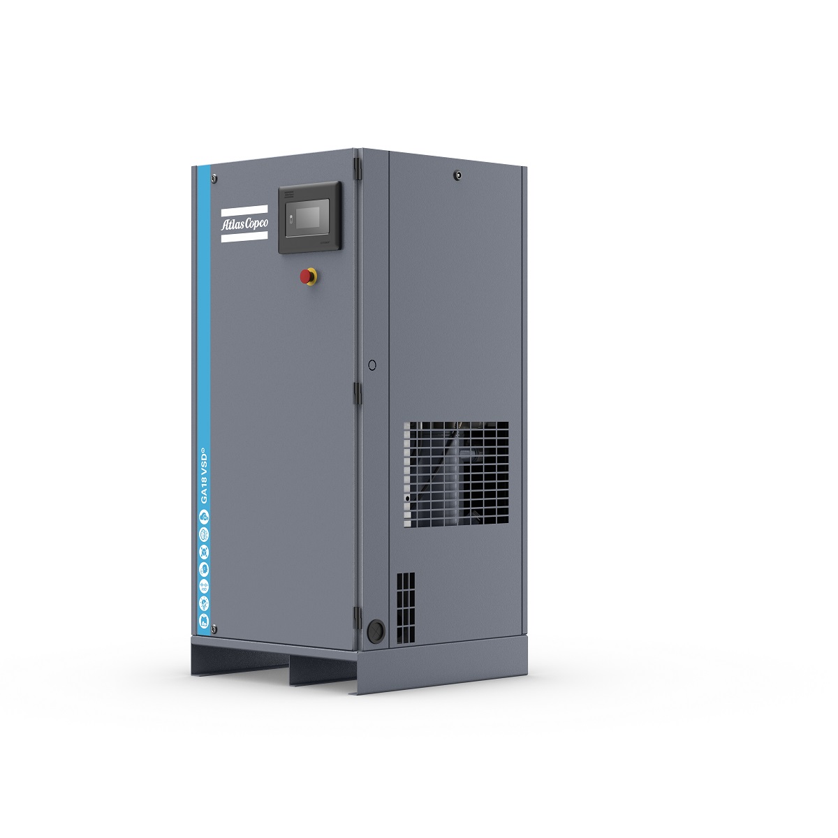 Atlas Copco Schraubenkompressor GA 7 VSDs P drehzahlgeregelt MEAC Ölbehälter AD2000