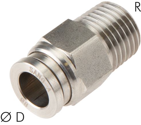 Gerader Steckanschluss R 1/8"-8mm, IQS-ES LE