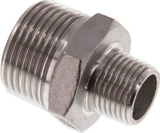 Doppelnippel R 1"-R 1/2", 1.4408