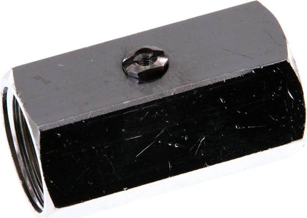 Messing-Minikugelhahn G 1/2" Innengewinde, PN 15, Schraubendreher betätigung