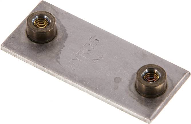 Anschweißplatte, Edelstahl, Baugröße 5, leichte Baureihe