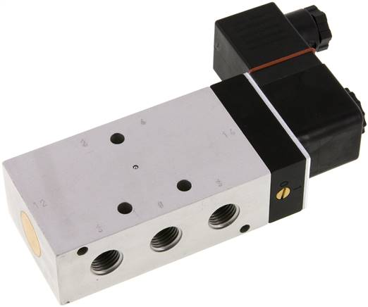 5/2-Wege Magnetventil, G 1/4", Feder, 24 V= (ATEX), NW 9, Versorgung aus eigensicheren Stromkreisen