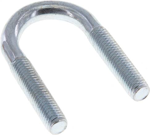 Rundstahlbügel, M 10, 25 - 26,9mm, Stahl verzinkt