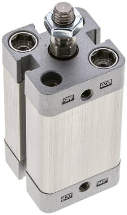 ISO 21287-Zylinder, doppeltw., Kolben 20mm, Hub 30mm, Kolbenstange AG