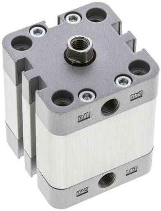 ISO 21287-Zylinder, doppeltw., Kolben 40mm, Hub 20mm, Kolbenstange mit IG