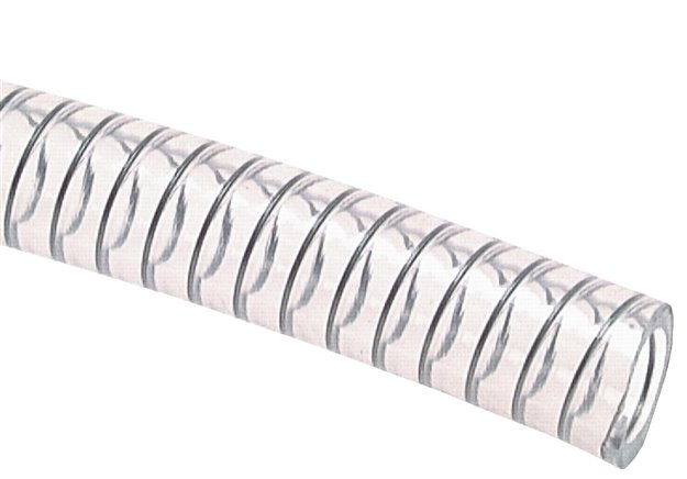PVC-Saug-Druck-Schlauch mit Stahlspirale 51x5,2mm