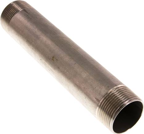 Rohrdoppelnippel R 1-1/4"-200mm, 1.4571