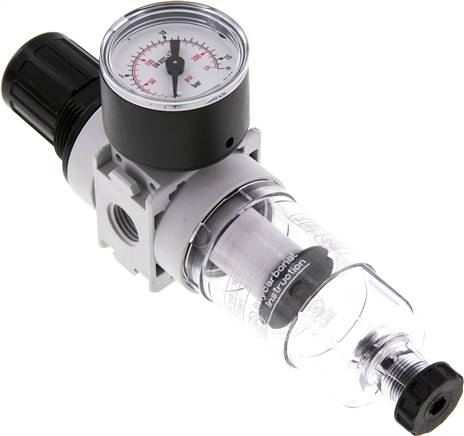 MULTIFIX Filterregler, G 1/4", 0,5 - 10bar, n. rücksteuerbar
