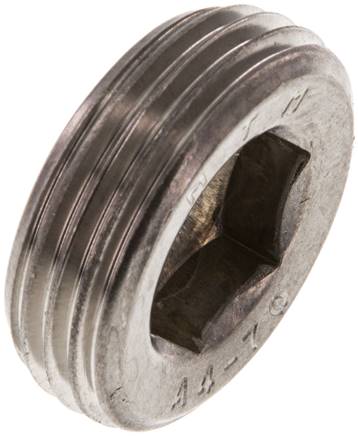 Verschlussstopfen Innenskt. R 1", V4A