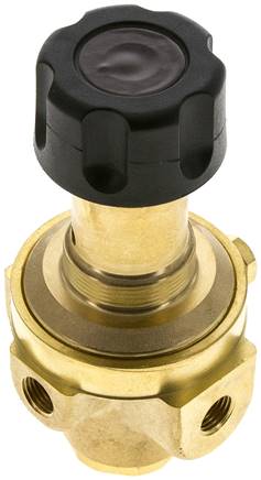 Druckregler, Messing, G 1/4", 0,5 - 8bar (nicht rücksteuerbar)