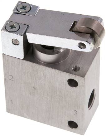 3/2-Wege (NC/NO) Ventil mit Rolle, G 1/4"
