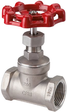 Muffen-Absperrventil, Edelstahl, G 1", PN 14, Eco-Line