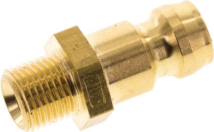 Temperierkupplungsstecker 9mm Zapfen,M 8x0,75(AG)
