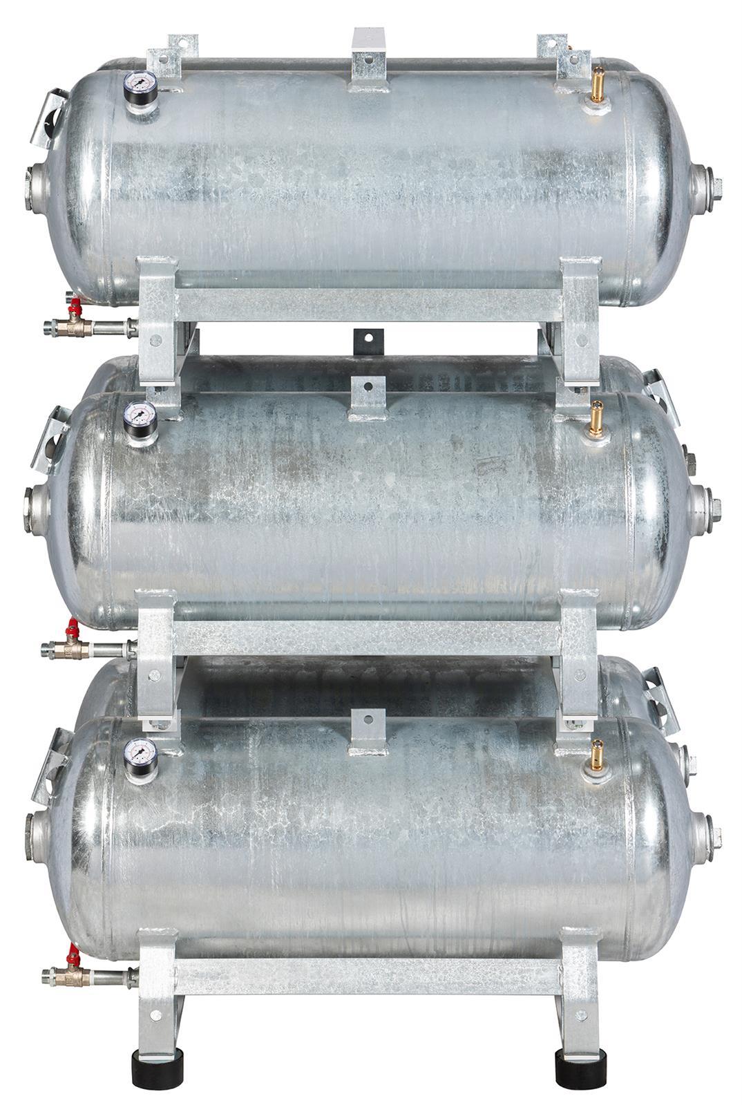Druckluftbehälter 6x 90 lt, 10 bar, Stahl verzinkt, AD 2000 ,DF72816