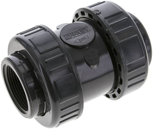 Rückschlagventil, PVC-U / EPDM, Rp 1-1/2"