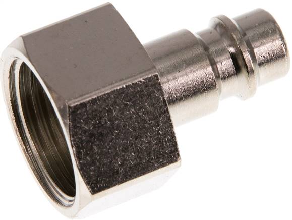 Kupplungsstecker (NW7,2) G 1/2"(IG), Messing vernickelt