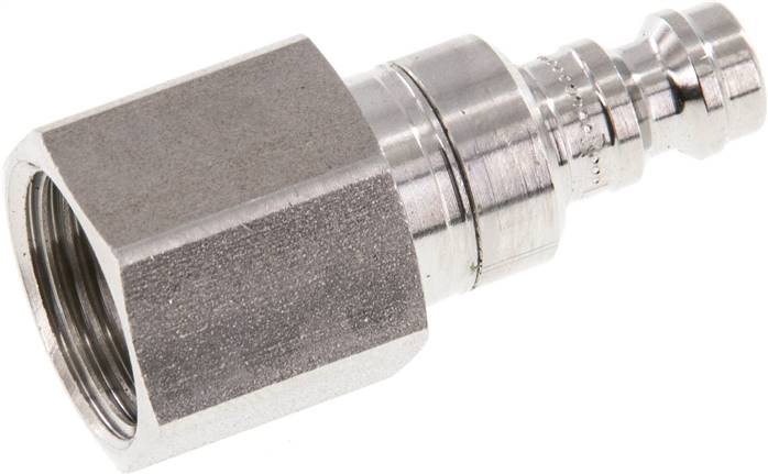 Kupplungsstecker (NW5) G 3/8"(IG), 1.4404, beidseitig absperrend