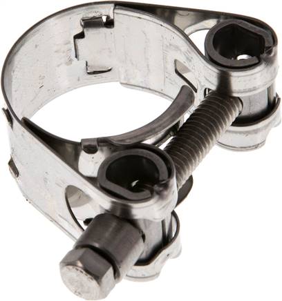 18mm Gelenkbolzenschelle, 25 - 27mm, 1.4301 (W4)